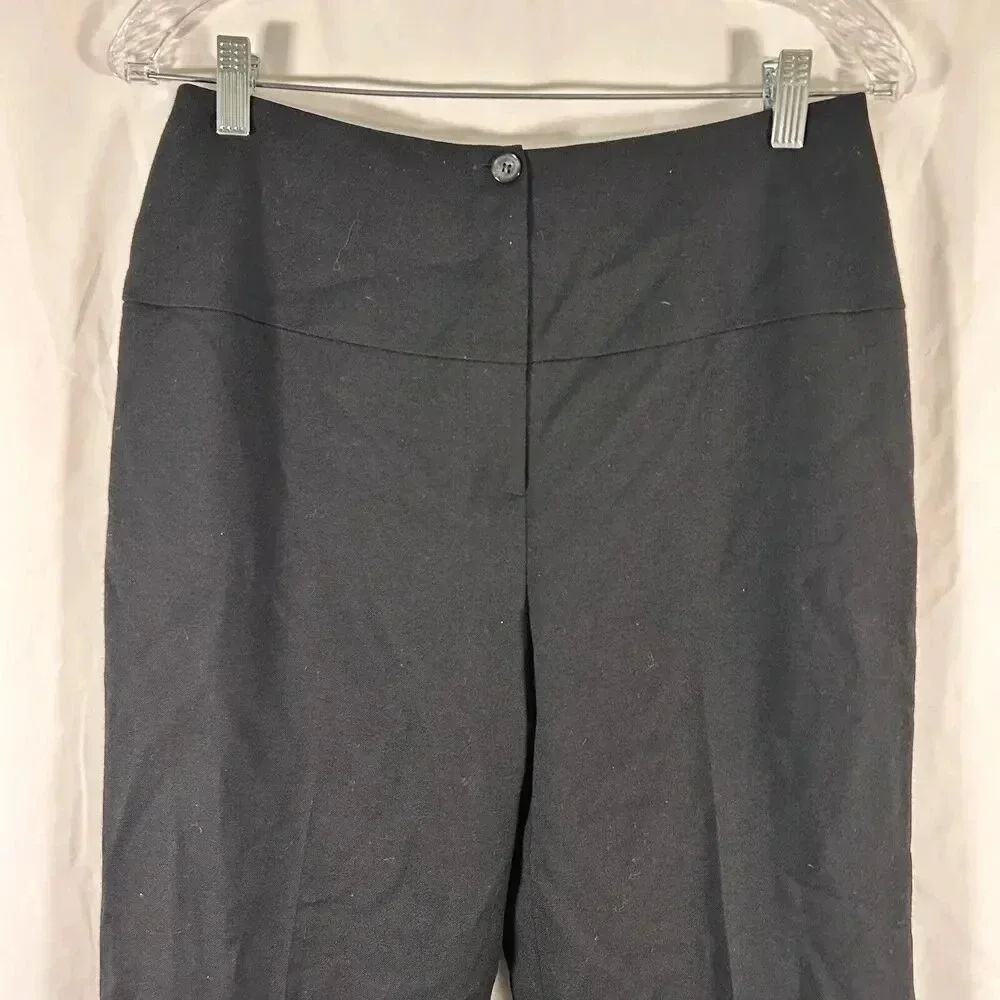 Harve Benard Wool Dress Pants Women's 8P Petite Button Zip Lined High Rise